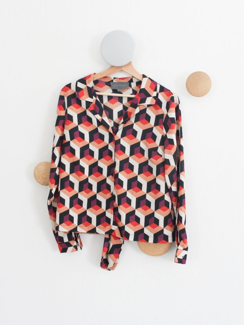 Anthropologie x Sunday in Brooklyn Geometric Tie Down Top - Size Small